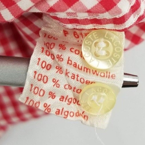 Rare - Lacoste Red! Collection Mens Shirt - Picture 5 of 6